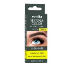 VENITA HENNA COLOR HENNA DO BRWI W KREMIE 1.1 GRAPHITE 15G + 15G