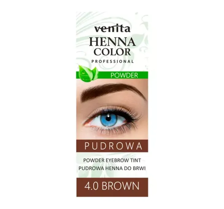 Venita Henna Color henna pudrowa do brwi 4.0 Brown 4g