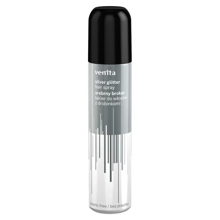 Venita lakier do włosów z brokatem Srebrny 75 ml