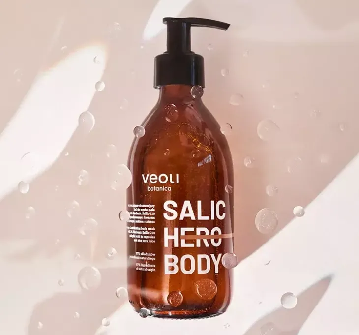 Veoli Botanica Body Salic Hero Body oczyszczająco-złuszczający żel do mycia ciała 280 ml