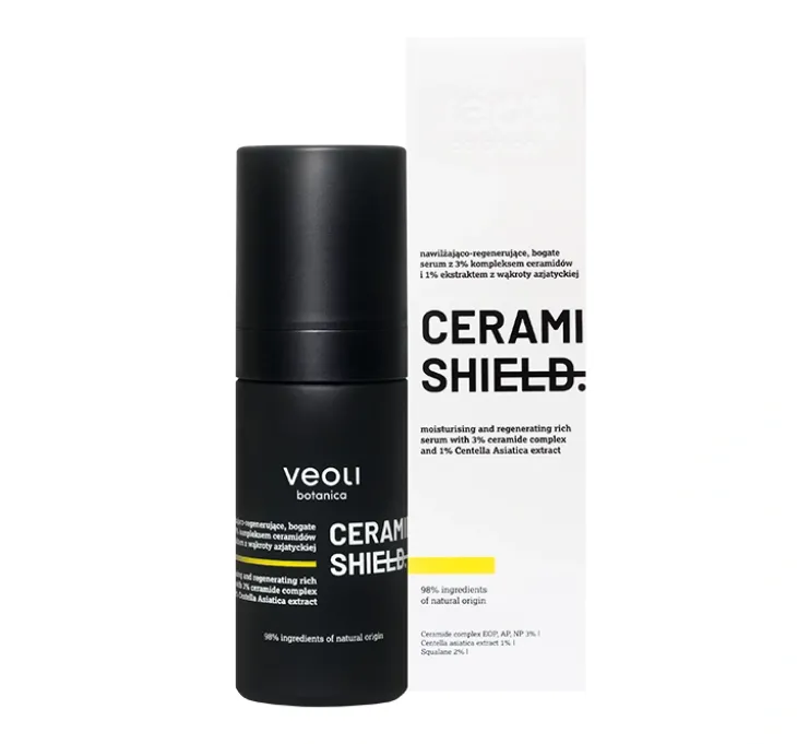 Veoli Botanica Ceramide Shield nawilżająco-regenerujące bogate serum do twarzy 30 ml