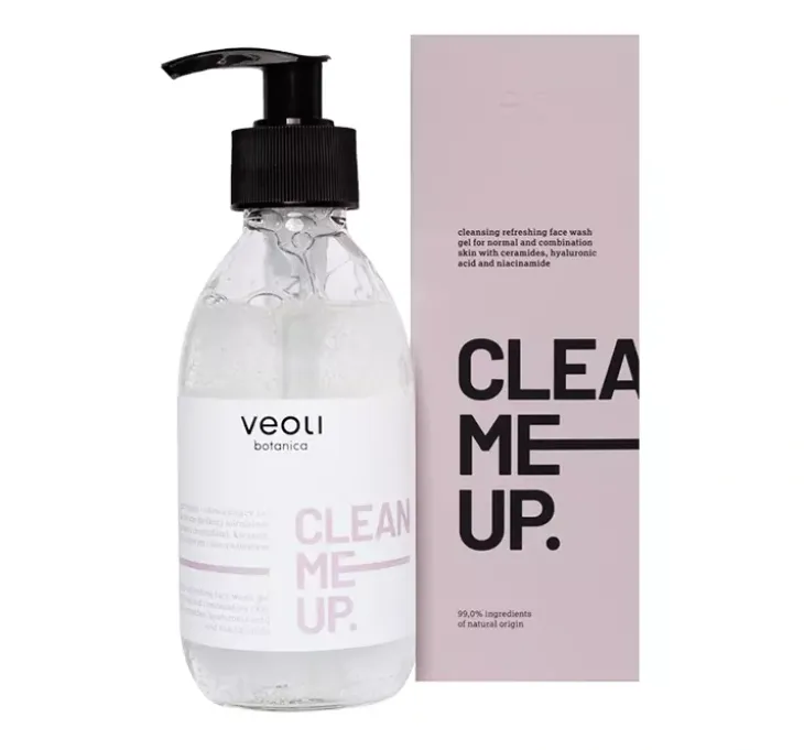 Veoli Botanica Clean Me Up oczyszczająco-odświeżający żel do mycia twarzy 190 ml