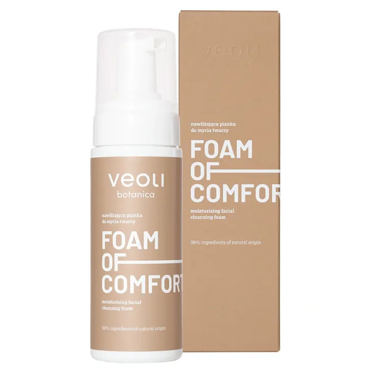 Veoli Botanica Foam Of Comfort nawilżająca pianka do mycia twarzy 150 ml