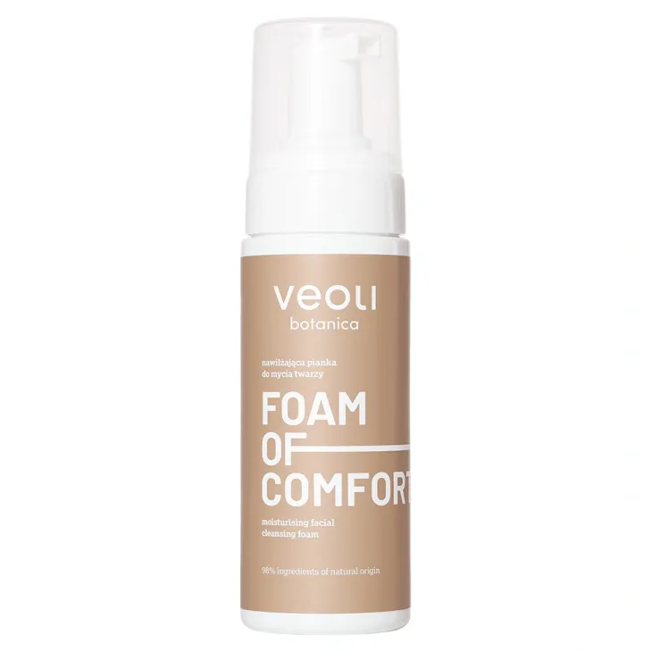 Veoli Botanica Foam Of Comfort nawilżająca pianka do mycia twarzy 150 ml