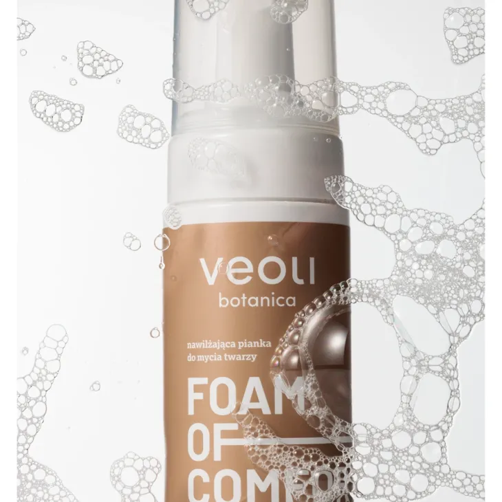 Veoli Botanica Foam Of Comfort nawilżająca pianka do mycia twarzy 150 ml