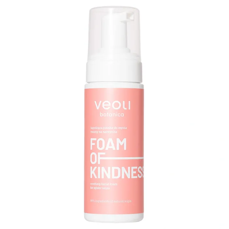 Veoli Botanica Foam Of Kindness łagodząca pianka do mycia twarzy na naczynka 150 ml
