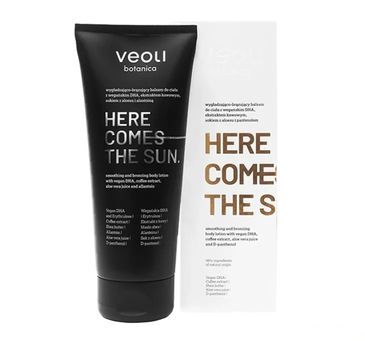 Veoli Botanica Here Comes The Sun wygładzająco-brązujący balsam do ciała 200 ml