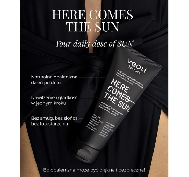 Veoli Botanica Here Comes The Sun wygładzająco-brązujący balsam do ciała 200 ml