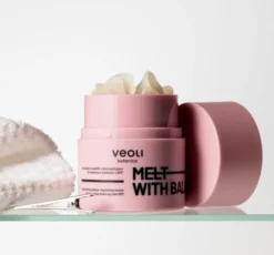 Veoli Botanica Melt With Balance emulgujące masełko seboregulujące do zmywania makijażu i SPF do skóry z niedoskonałościami 40 g