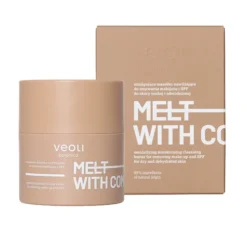 Veoli Botanica Melt With Comfort emulgujące masełko nawilżające do zmywania makijażu i SPF do skóry suchej i odwodnionej 40 g