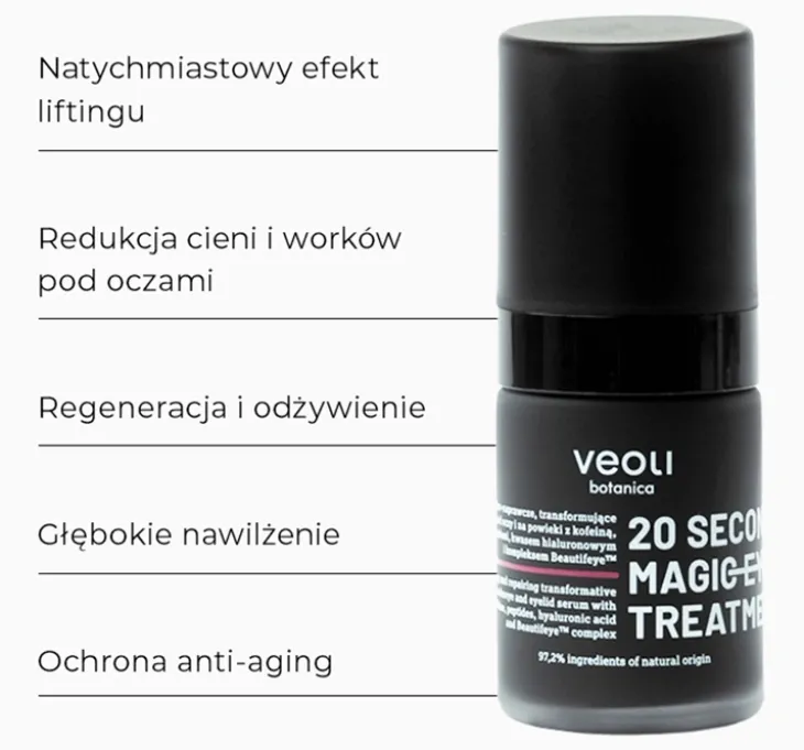 Veoli Botanica 20 Seconds Magic Eye Treatment serum pod oczy i na powieki 15 ml