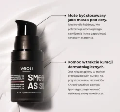 Veoli Botanica Smooth As Silk naprawczo-ujędrniający krem-maska pod oczy 15 ml
