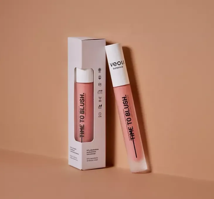 Veoli Botanica Time to Blush róż do policzków z witaminą C i roślinnym kolagenem 10 ml