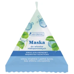 Verdenic maska do włosów niskoporowatych w saszetce Kwas Hialuronowy i CICA 25 ml