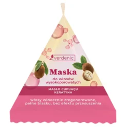 Verdenic maska do włosów wysokoporowatych w saszetce Masło Cupuacu i Keratyna 25 ml