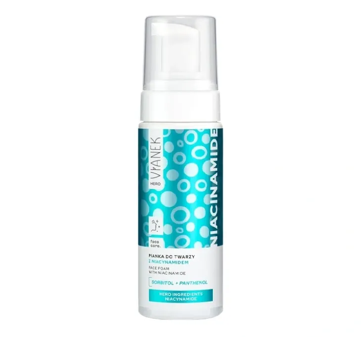 Vianek Hero pianka do mycia twarzy z niacynamidem 150ml