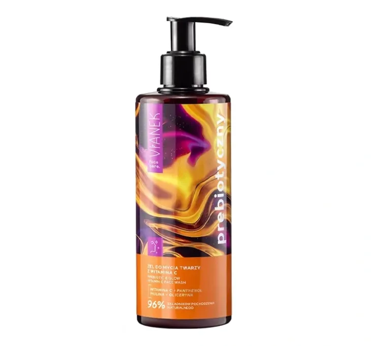 Vianek Prebiotyczny żel do mycia twarzy z witaminą C 300ml