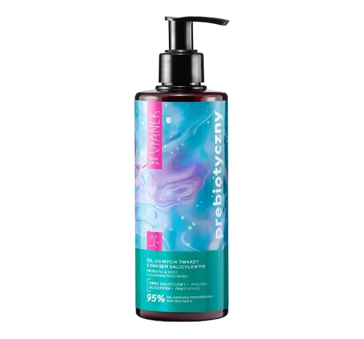 Vianek Prebiotyczny żel do mycia twarzy z kwasem salicylowym 300ml
