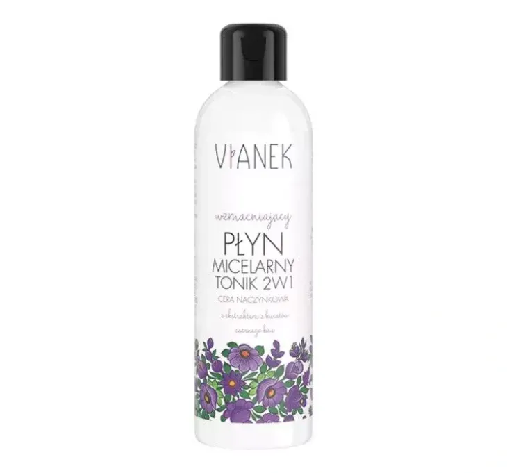 Vianek wzmacniający płyn micelarny i tonik 2w1 cera naczynkowa 200 ml
