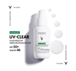 Vichy Capital Soleil UV Clear fluid ochronny do twarzy SPF50+ 40 ml