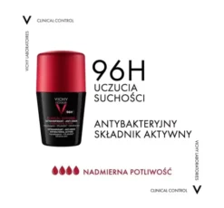 Vichy Homme Clinical Control 96H antyperspirant w kulce 50 ml
