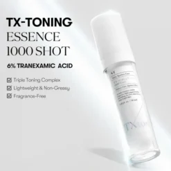 VT Cosmetics TX-Toning Essence 1000 Shot esencja rozjaśniająca przebarwienia z kwasem traneksamowym 30 ml