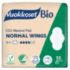 Vuokkoset Bio Normal Wings ekologiczne podpaski higieniczne ze skrzydełkami 12 sztuk