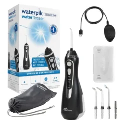 Waterpik Cordless Advanced 2.0 bezprzewodowy irygator do zębów WP-582 Czarny