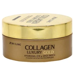 3W Clinic Collagen & Luxury Gold hydrożelowe płatki pod oczy z 24K złotem i kolagenem 60 sztuk