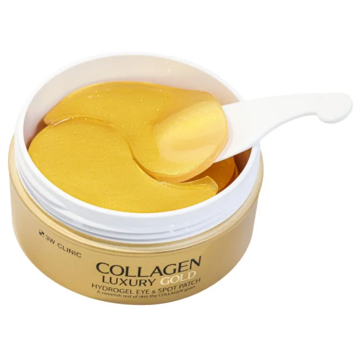 3W Clinic Collagen & Luxury Gold hydrożelowe płatki pod oczy z 24K złotem i kolagenem 60 sztuk