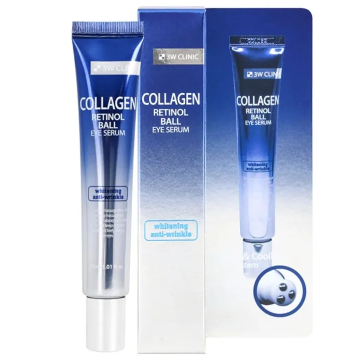3W Clinic Collagen & Retinol przeciwzmarszczkowe serum pod oczy z retinolem i kolagenem 30 ml