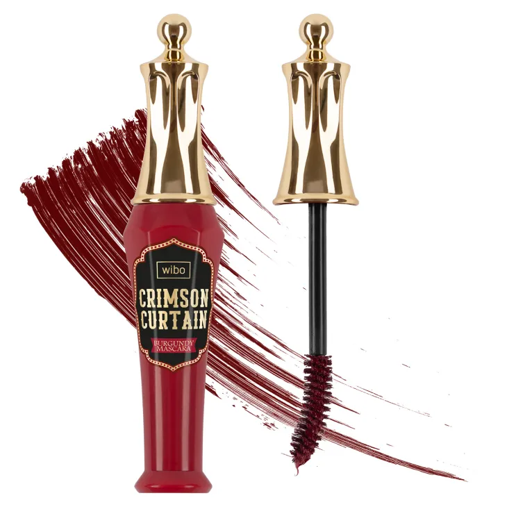 Wibo Crimson Curtain tusz do rzęs Burgundy 7 g