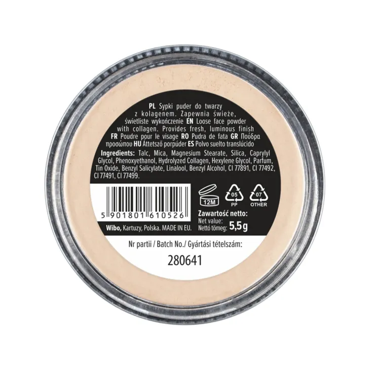 Wibo Diamond Skin puder do twarzy z kolagenem 5,5 g