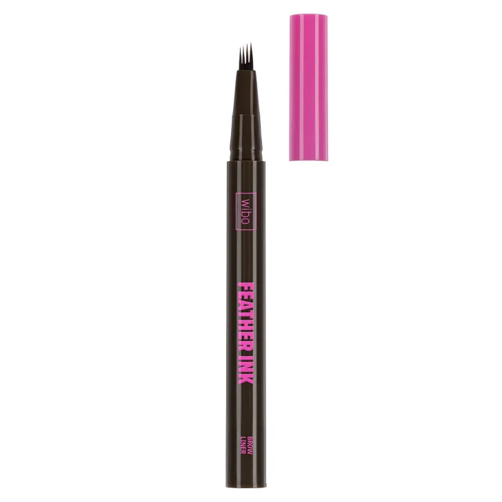 Wibo Feather Ink pisak do brwi z poczwórną końcówką 03 Black Brown 0,6 g