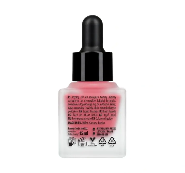 Wibo Pink Drink róż w płynie 2 15 ml