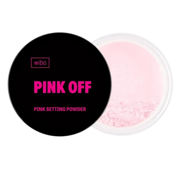 Wibo Pink Off różowy puder do twarzy utrwalający makijaż 7 g
