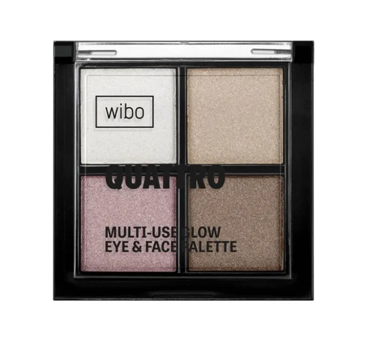 Wibo Quattro rozświetlająca paleta do twarzy i oczu 6 g