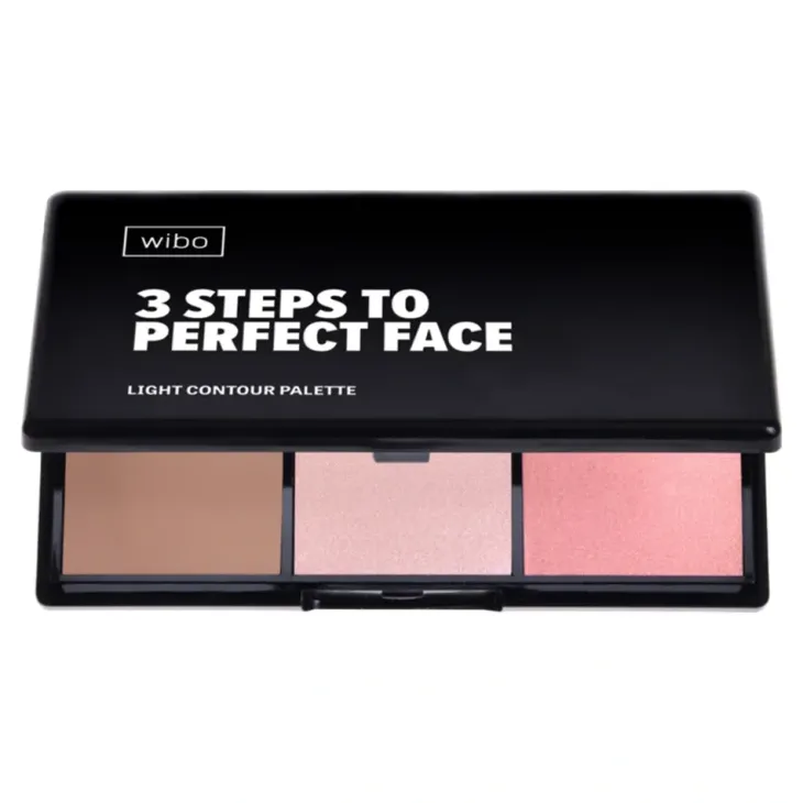 Wibo 3 Steps To Perfect Face paleta do konturowania 10 g