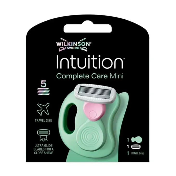 Wilkinson Sword Intuition Complete Care Mini travel size maszynka do golenia dla kobiet uchwyt + 1 wkład