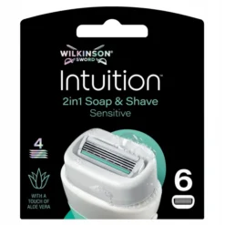 Wilkinson Sword Intuition Sensitive Care wkłady do maszynki do golenia dla kobiet 6 sztuk