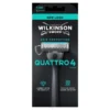 Wilkinson Sword Quattro 4 maszynka do golenia dla mężczyzn uchwyt + 1 wkład
