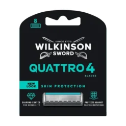 Wilkinson Sword Quattro 4 wkłady do maszynki do golenia dla mężczyzn 8 sztuk