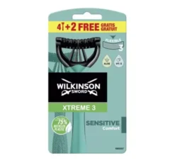 Wilkinson Sword Xtreme3 Sensitive jednorazowe maszynki do golenia dla mężczyzn 6 sztuk
