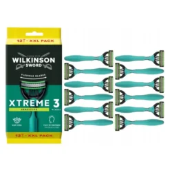 Wilkinson Sword Xtreme3 Sensitive jednorazowe maszynki do golenia dla mężczyzn 12 sztuk