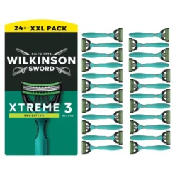Wilkinson Sword Xtreme3 Sensitive jednorazowe maszynki do golenia dla mężczyzn 24 sztuki