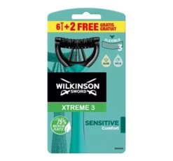 Wilkinson Sword Xtreme3 Sensitive jednorazowe maszynki do golenia dla mężczyzn 8 sztuk