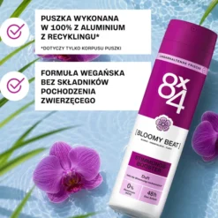 8x4 dezodorant w sprayu dla kobiet Bloomy Beat 150 ml