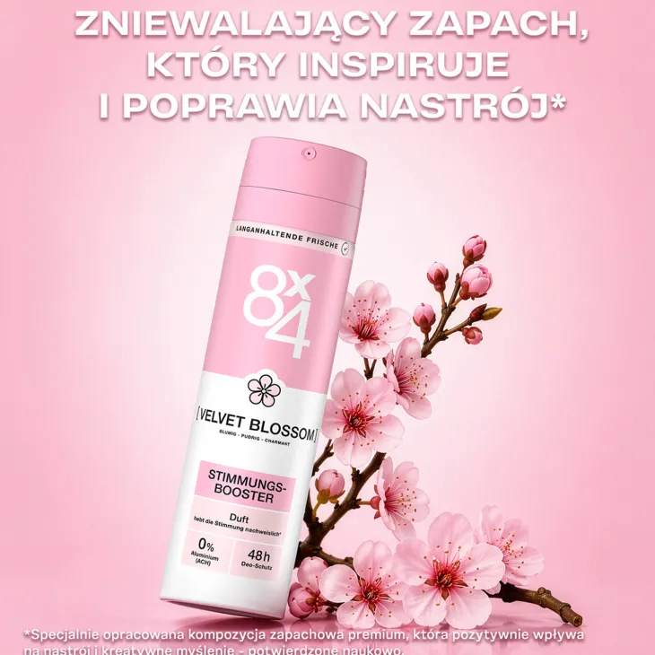 8x4 dezodorant w sprayu dla kobiet Velvet Blossom 150 ml