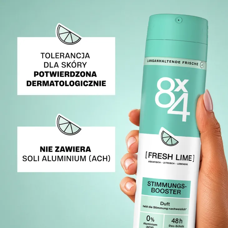 8x4 dezodorant w sprayu dla kobiet Fresh Lime 150 ml