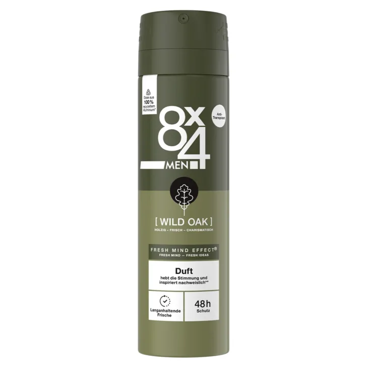 8x4 MEN antyperspirant w sprayu dla mężczyzn Wild Oak 150 ml